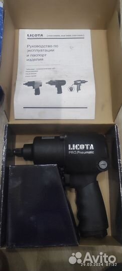 Гайковерт licota новый