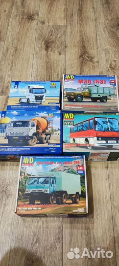 Модель автомобиля каз-608В с прицепом одаз-794