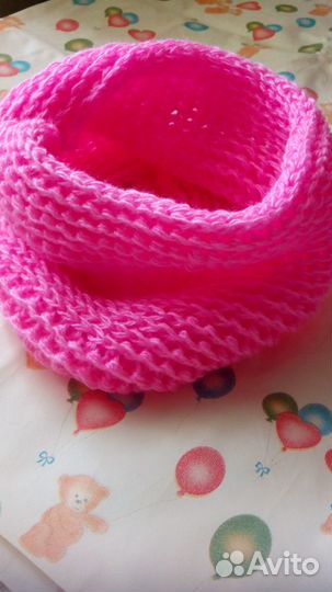 Детский шарфик-снуд