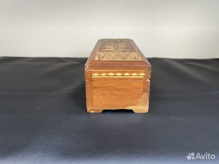 Шкатулка деревянная с росписью 22 х 8,5 х 7 см