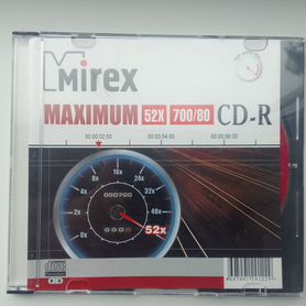 CD диск Mirex CD-R, 0.7 гб, Slim Case, 52x