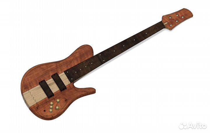 3d модель гитары