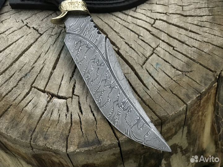 Нож Кабан дамасская сталь