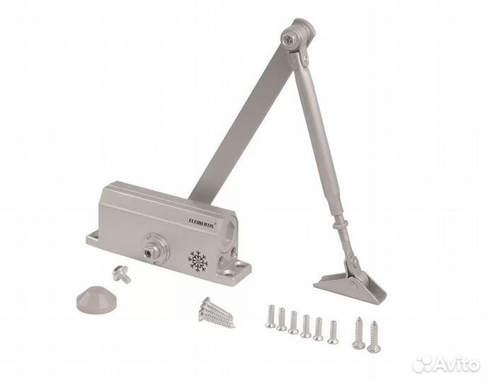 Доводчик дверной белый, черный, коричневый, серый