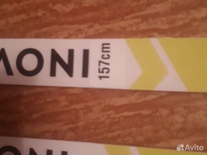 Лыжи 157см и палки 125см