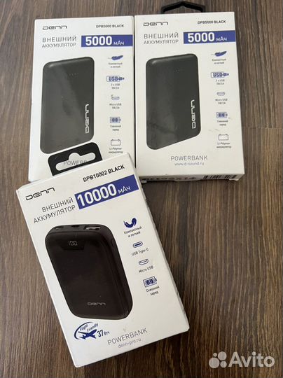 Внешний аккумулятор power bank 5000 и 10000