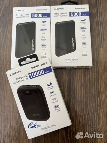 Внешний аккумулятор power bank 5000 и 10000
