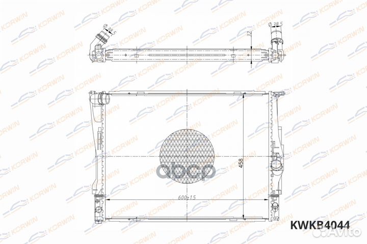 Радиатор охлаждения kwkb4044 korwin