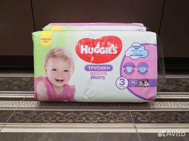 Трусики Huggies 3 (для девочек)