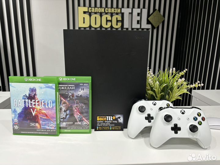 Xbox One X 1tb с играми