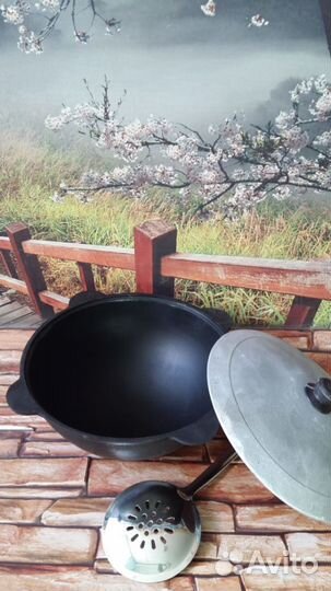 Казан чугунный узбекский