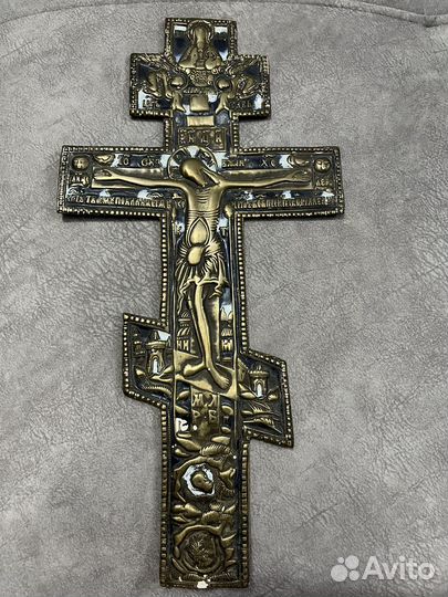 Непрестольный крест распятие 38/17,5