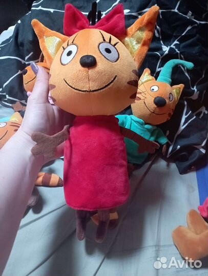 Мягкие игрушки 3 кота