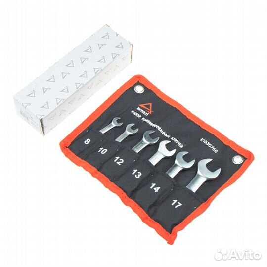 Набор ключей комбинированных 6пр. трещоточные