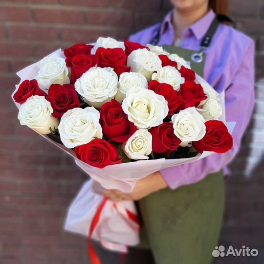 Букет 35 роз Цветы Иркутск