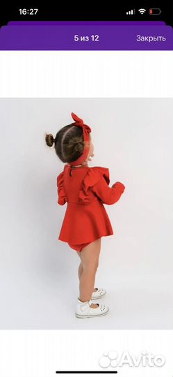 Платье боди для девочки 68 74