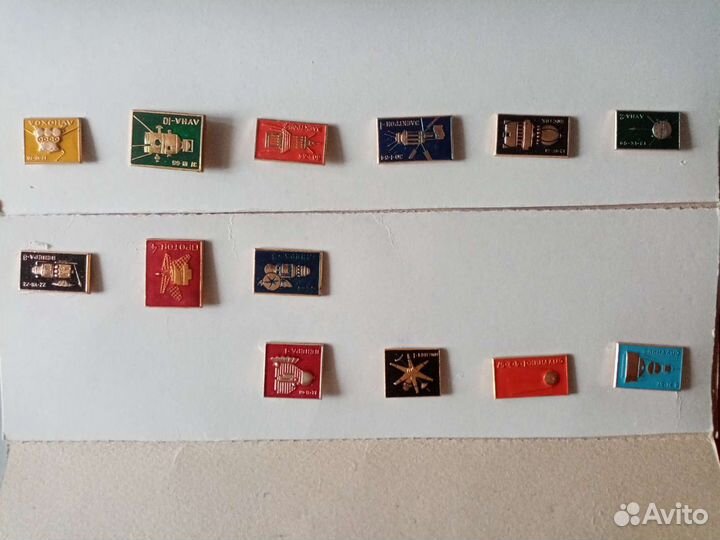 Значки космос СССР