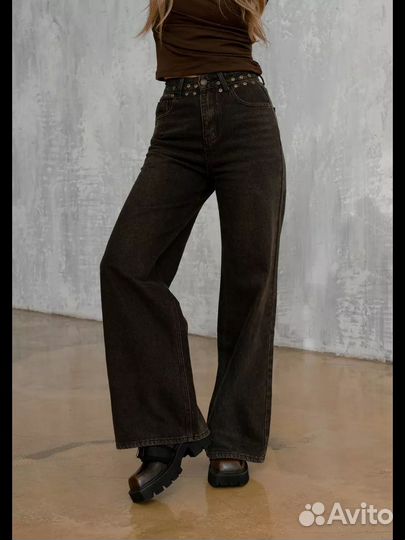 Джинсы широкие