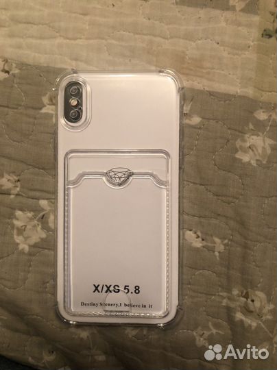 Чехол на айфон XS прозрачный