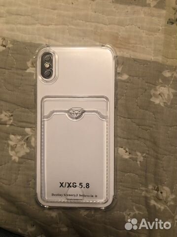 Чехол на айфон XS прозрачный