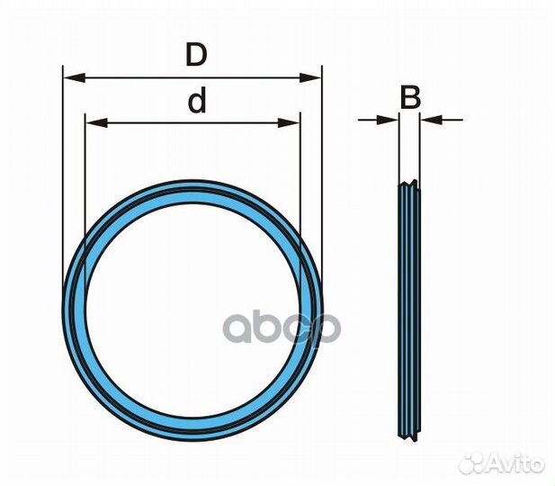 Сальник ступицы 115x136.7x8/10.5 BPW ECO 6.5-9t