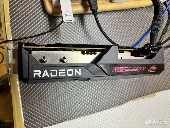 Видеокарта Asus ROG strix RX 6600 XT OC,б/у