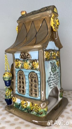 Подсвечник керамический домик