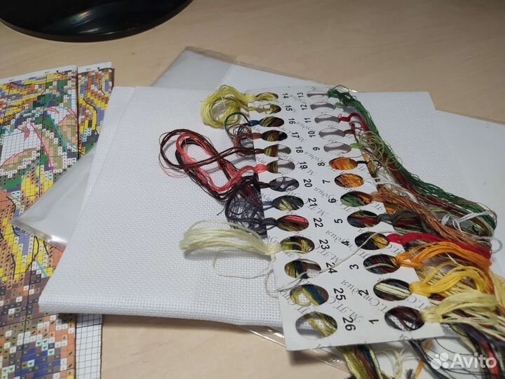 Остатки от набора для вышивания