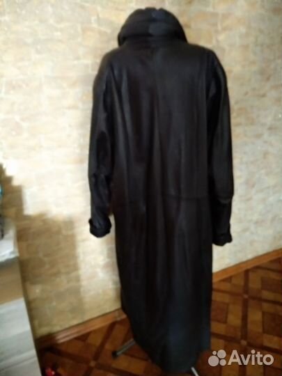 Кожаный плащ женский натуральная кожа 64-66 размер