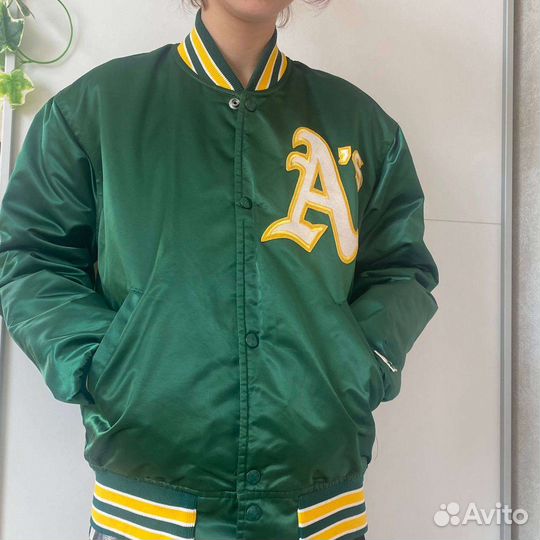 Бомбер жёлто-зелёный