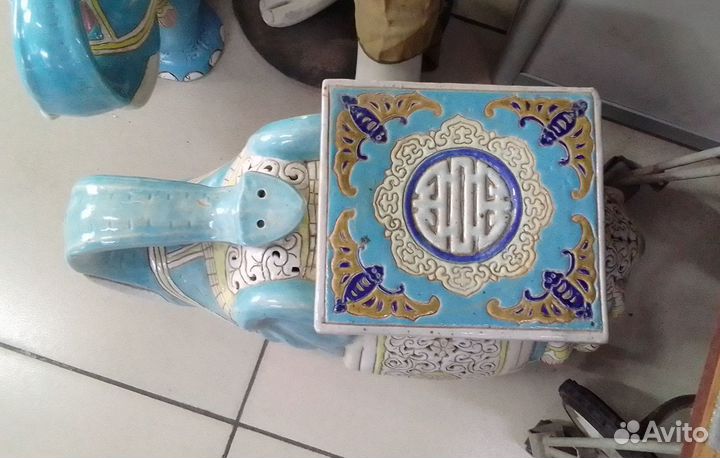 Слон керамика Китай большой 2 штуки