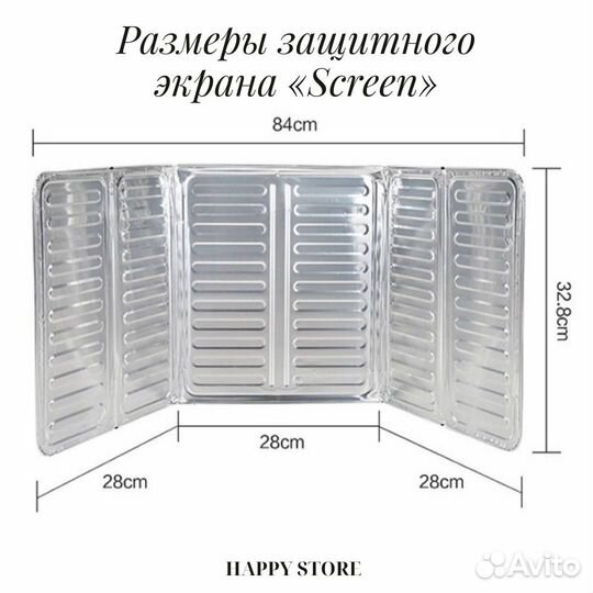 Защитный экран для плит от брызг