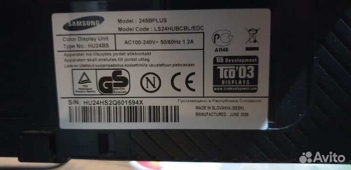 Монитор 24 дюйма Samsung