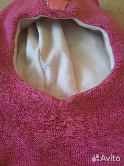 Шапка шлем зимняя для девочки 50 52