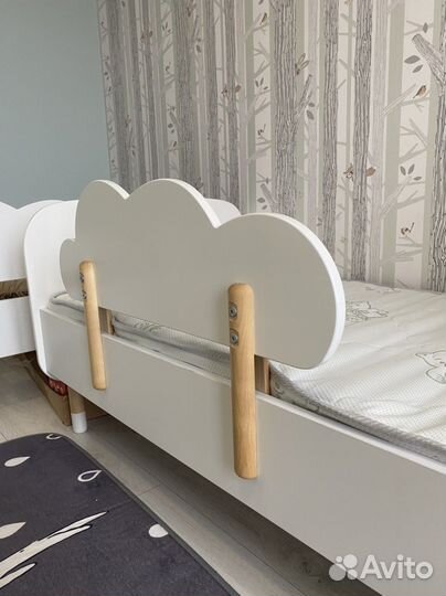 Кроватка 160*70 с бортиком облачко (2шт)