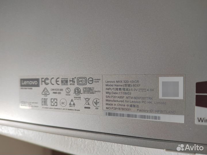 Планшет Lenovo miix 320