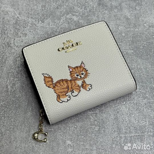 Mini кошелек coach женский подарочный люкс