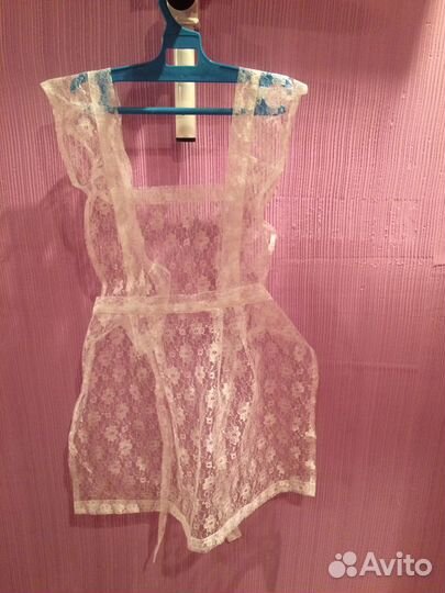 Белый школьный фартук