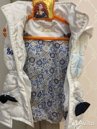 Жилета для девочки. Рост 128
