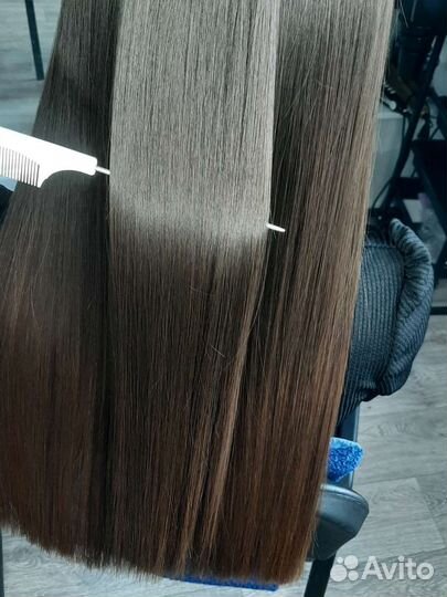 Кератиновое выпрямление волос