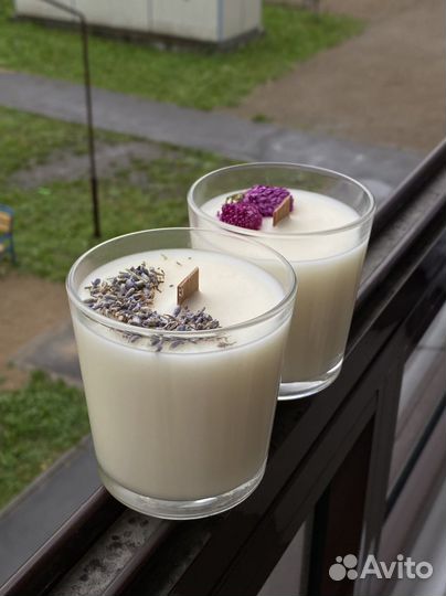 Ароматическая свеча ручной работы