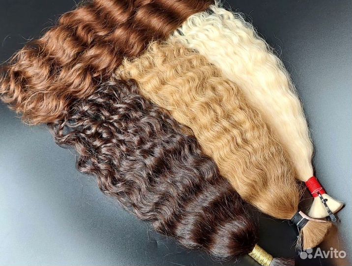 Волосы для наращивания Exclusive +, 50см, кудри