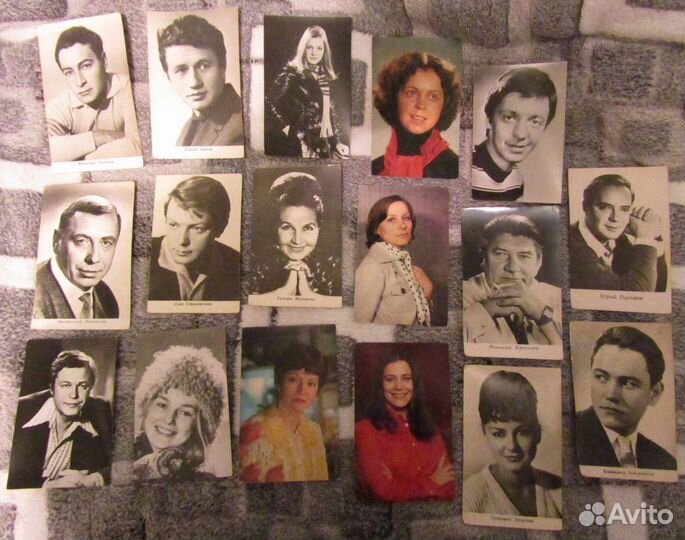 Открытки с фотографиями советских актеров 2