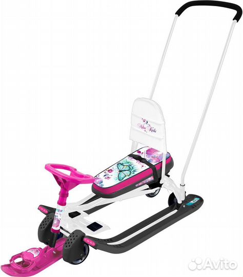 Снегокат Тимка 6 (с колесиками и ручкой)