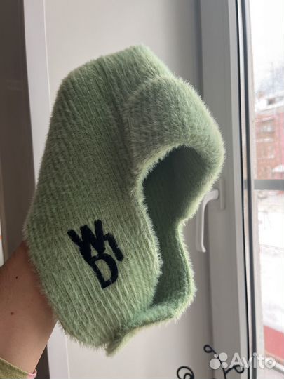 Шапка зимняя женская с ушками