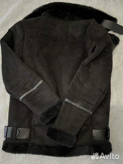 Дубленка авиатор pull&bear