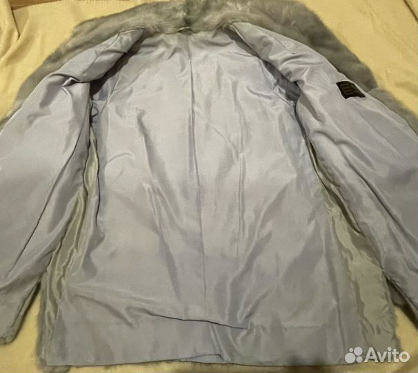 Норковый полушубок, голубая норка, 44-48р