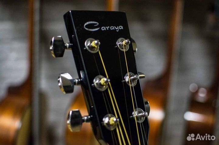 Электроакустическая Гитара Caraya + Аксессуары