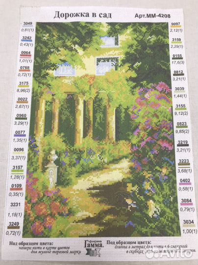 Канва с нанесенным рисунком