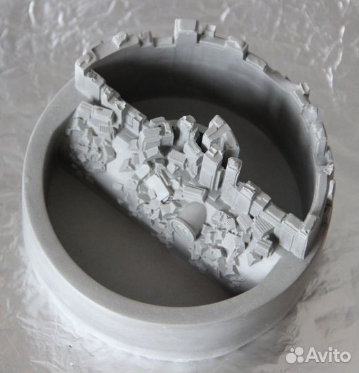 Декоративное кашпо-органайзер Город